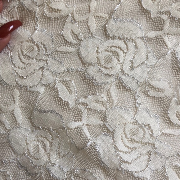 Creme one shoulder dress - Picture 3 of 3